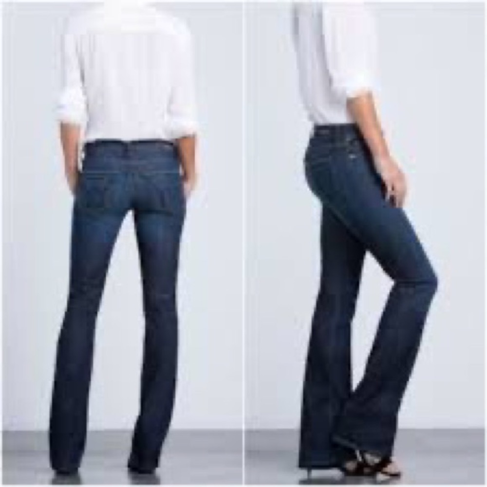 Citizens of Humanity Kelly Distressed Bootcut Jeans Patch Pocket Detail size 25